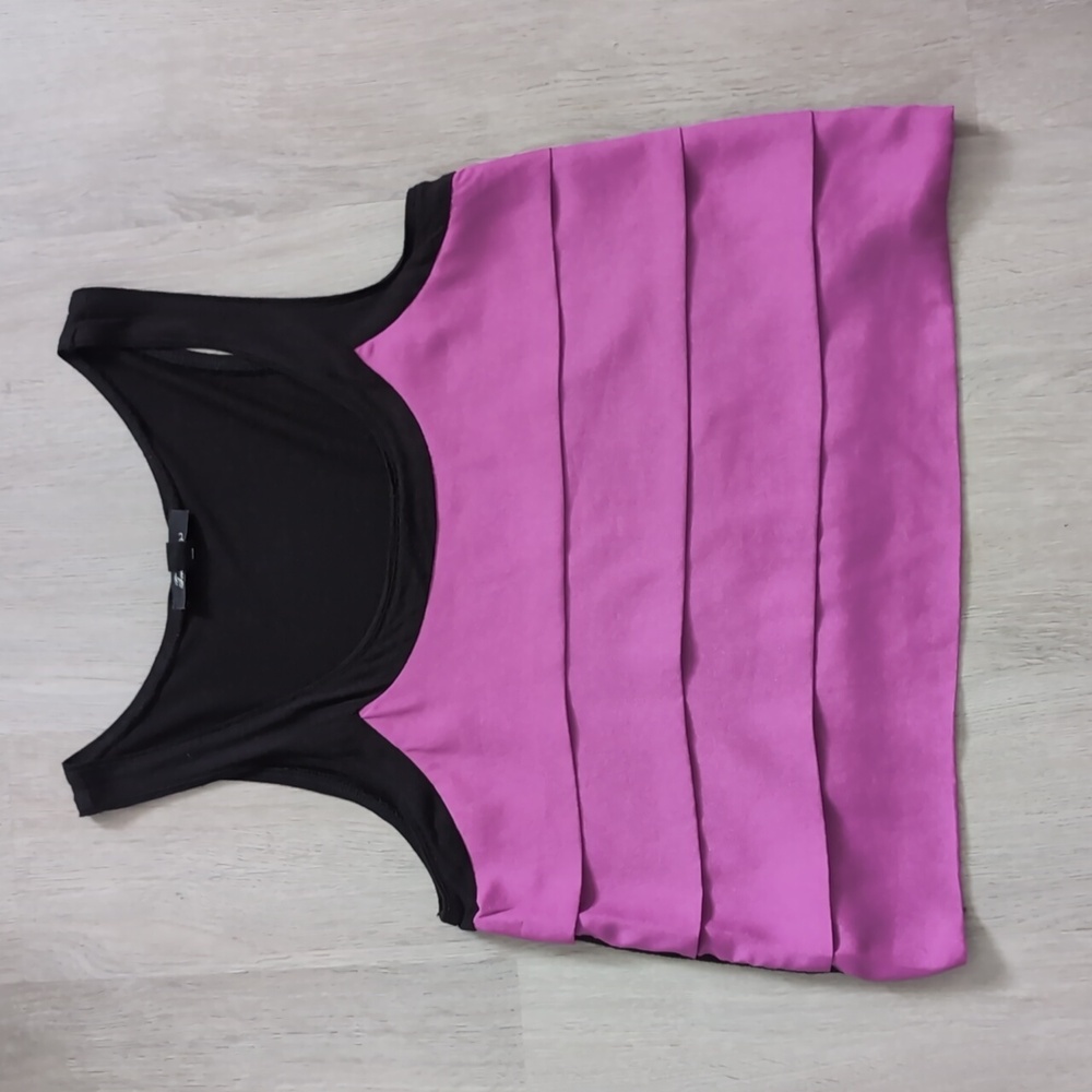 Forever 21 Purple Tiered Ruffle Tank Top / Size Medium